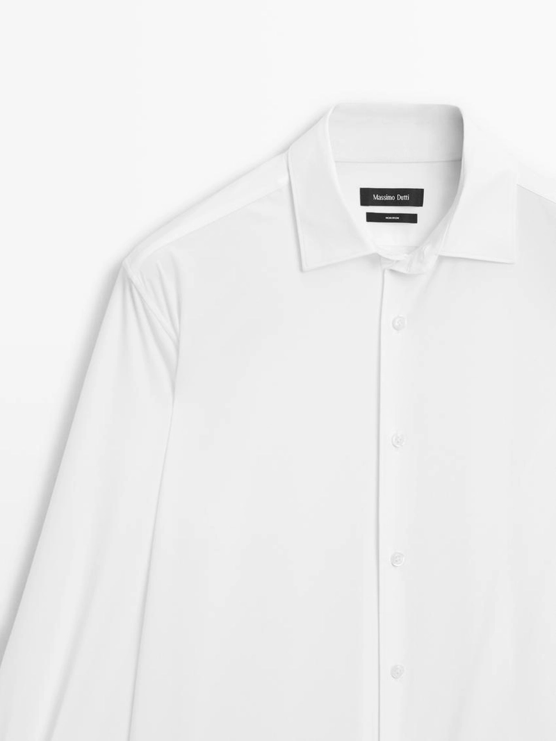 Рубашка slim fit stretch