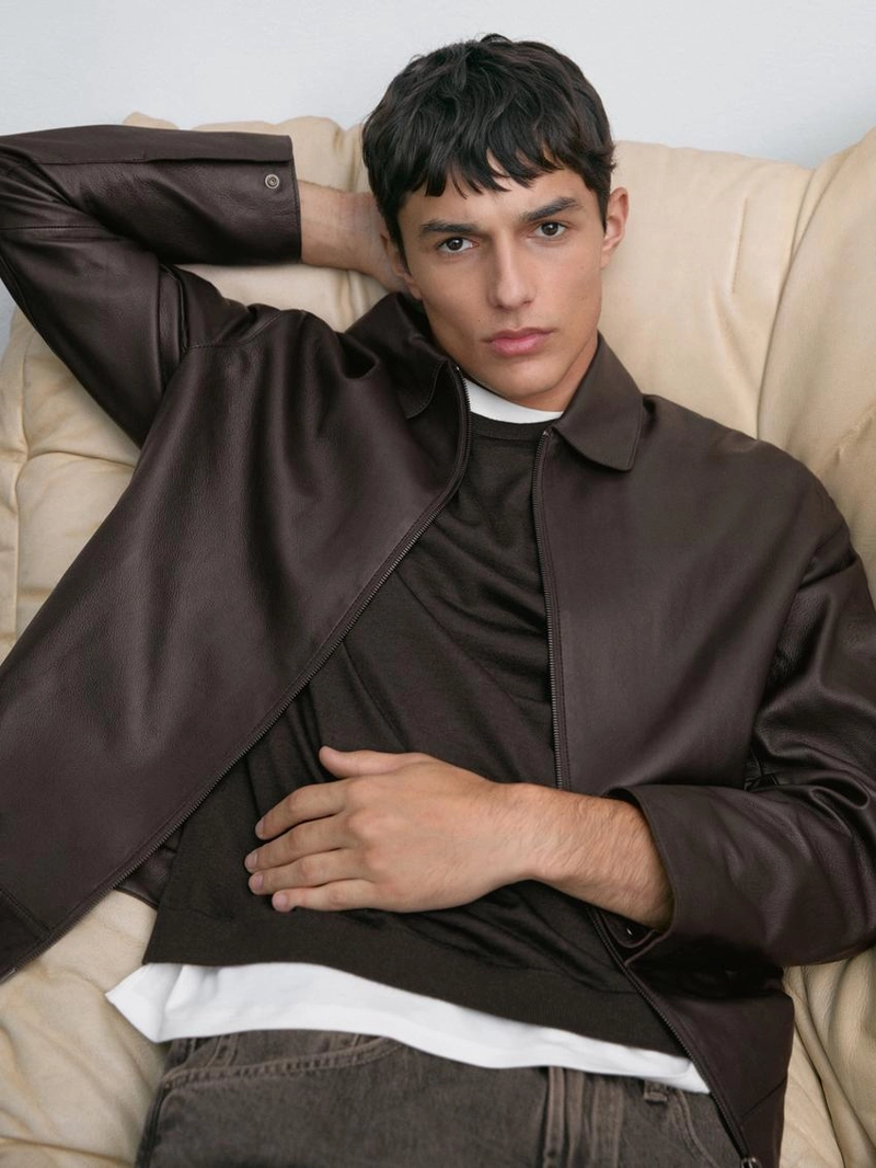 Куртка из овечьей кожи наппа