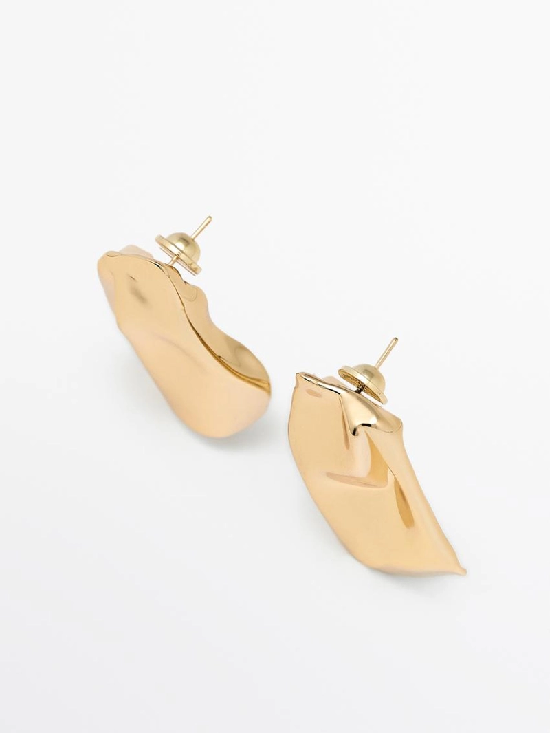 Средние серьги с защипами