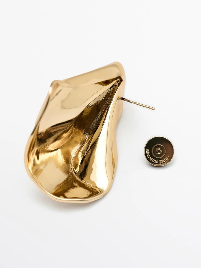 Средние серьги с защипами