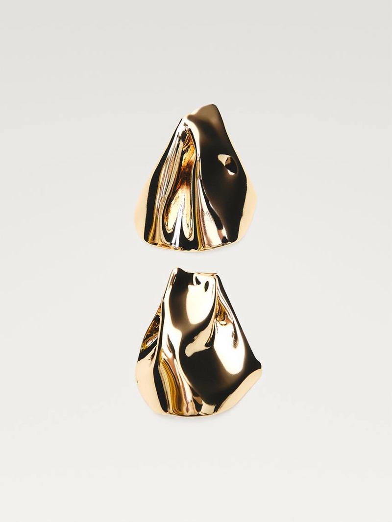 Средние серьги с защипами