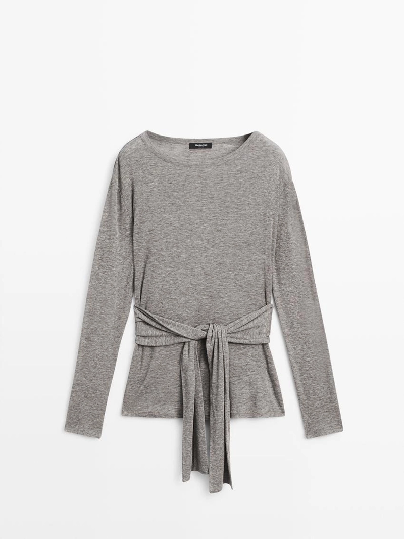 Футболка с деталями банта