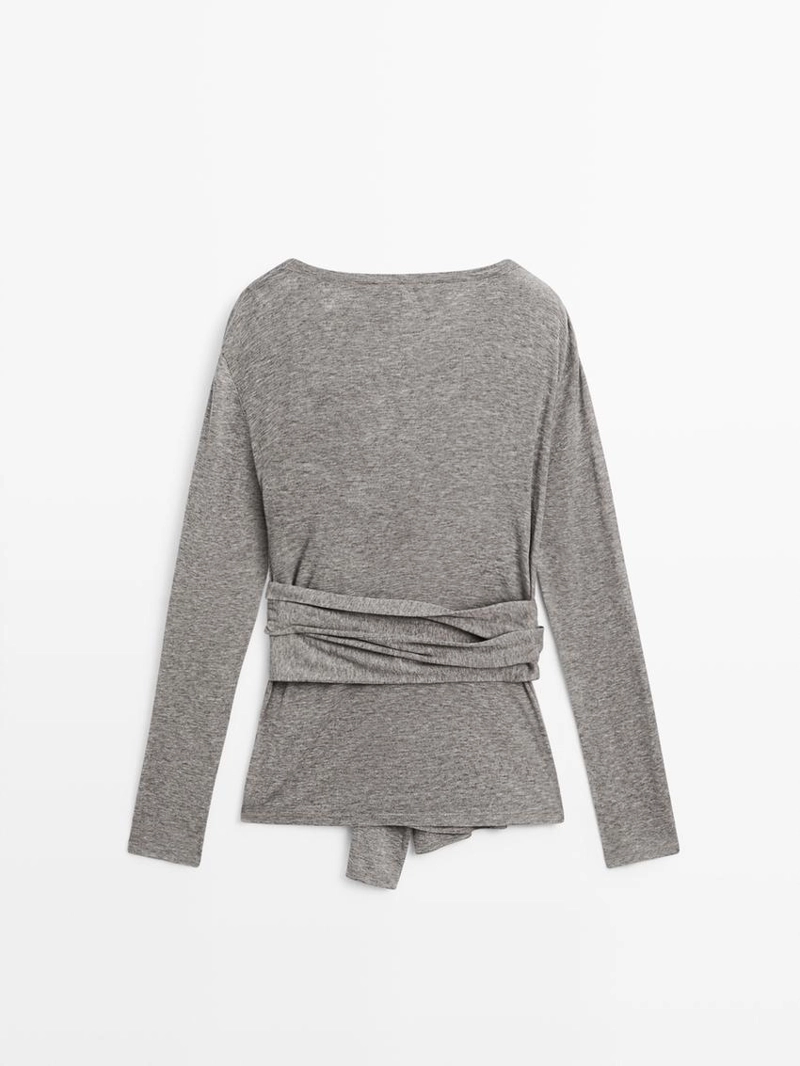 Футболка с деталями банта