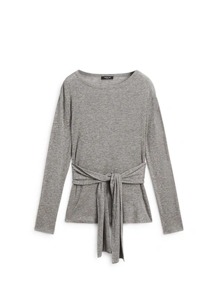 Футболка с деталями банта- Заказать в России