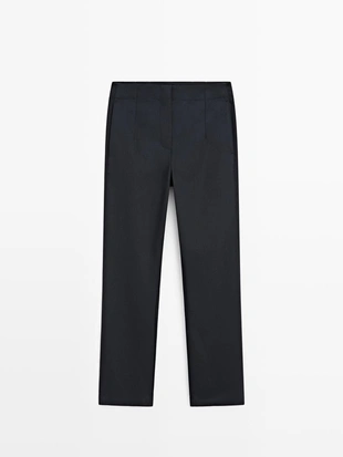 NAVY BLUE | 5067/767/401 - Massimo Dutti Брюки из технической смесовой ткани