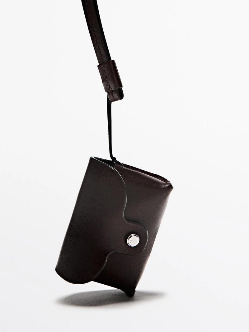 Чехол для airpods из натуральной кожи nappa