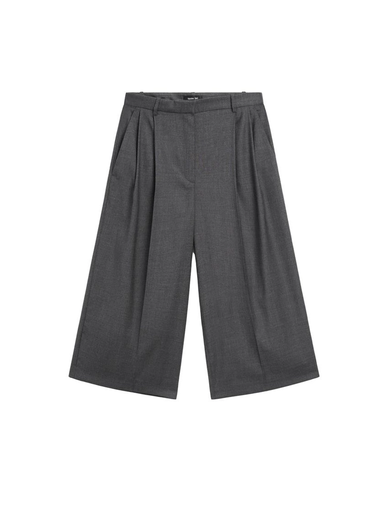 Бермуды из 100% шерсти с длинными дартсами