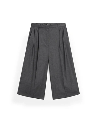 Бермуды из 100% шерсти с длинными дартсами- Заказать в России