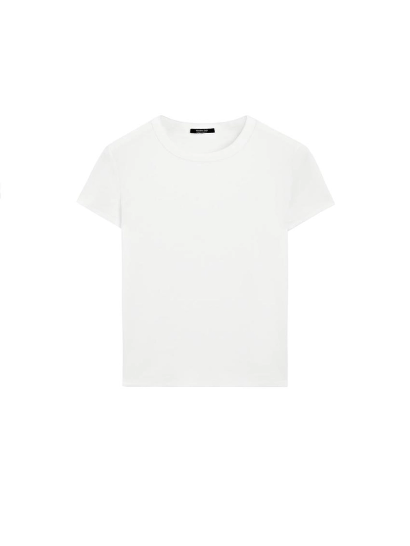 Футболка с коротким рукавом из плотного рубчика