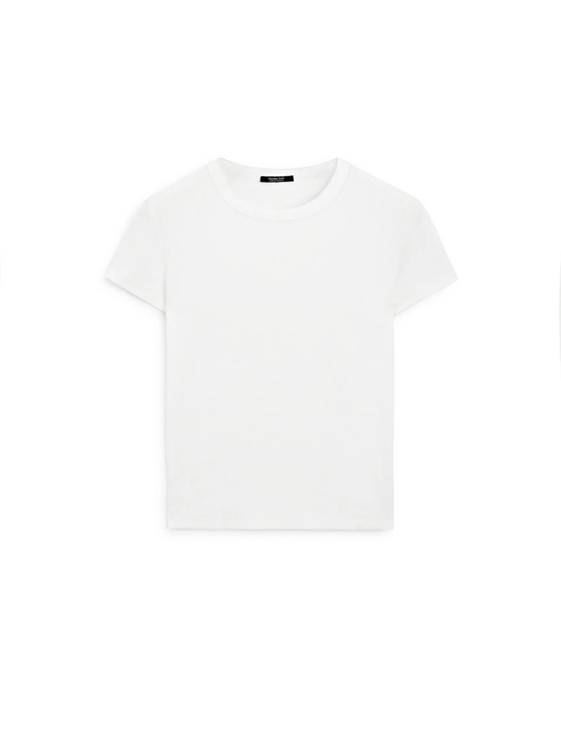 Футболка с коротким рукавом из плотного рубчика