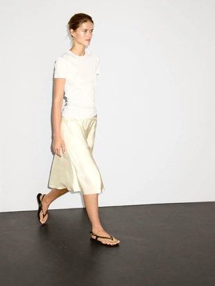 Футболка с коротким рукавом из плотного рубчика- Заказать в России