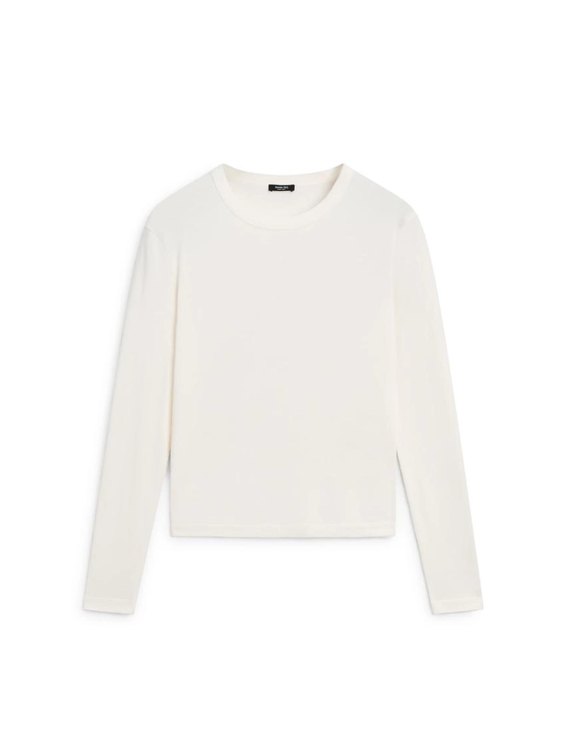 Водолазка с длинным рукавом из меланжевого трикотажа