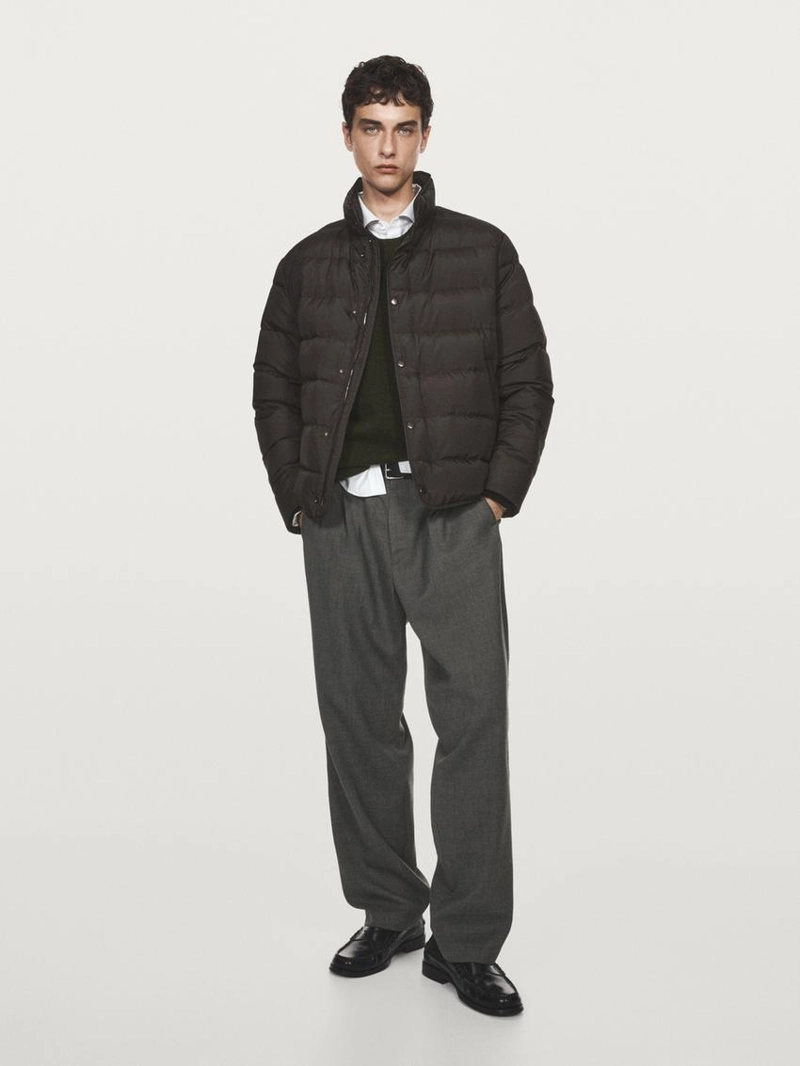 Пуховик смешанного состава с водоотталкивающей отделкой