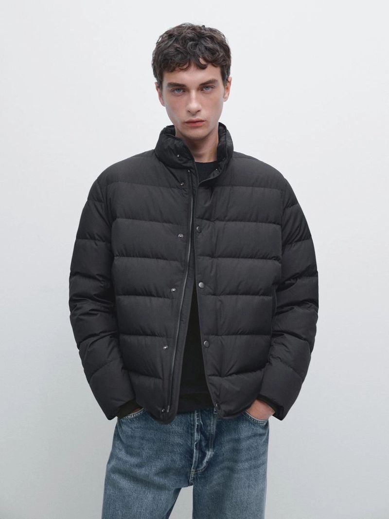 Пуховик смешанного состава с водоотталкивающей отделкой