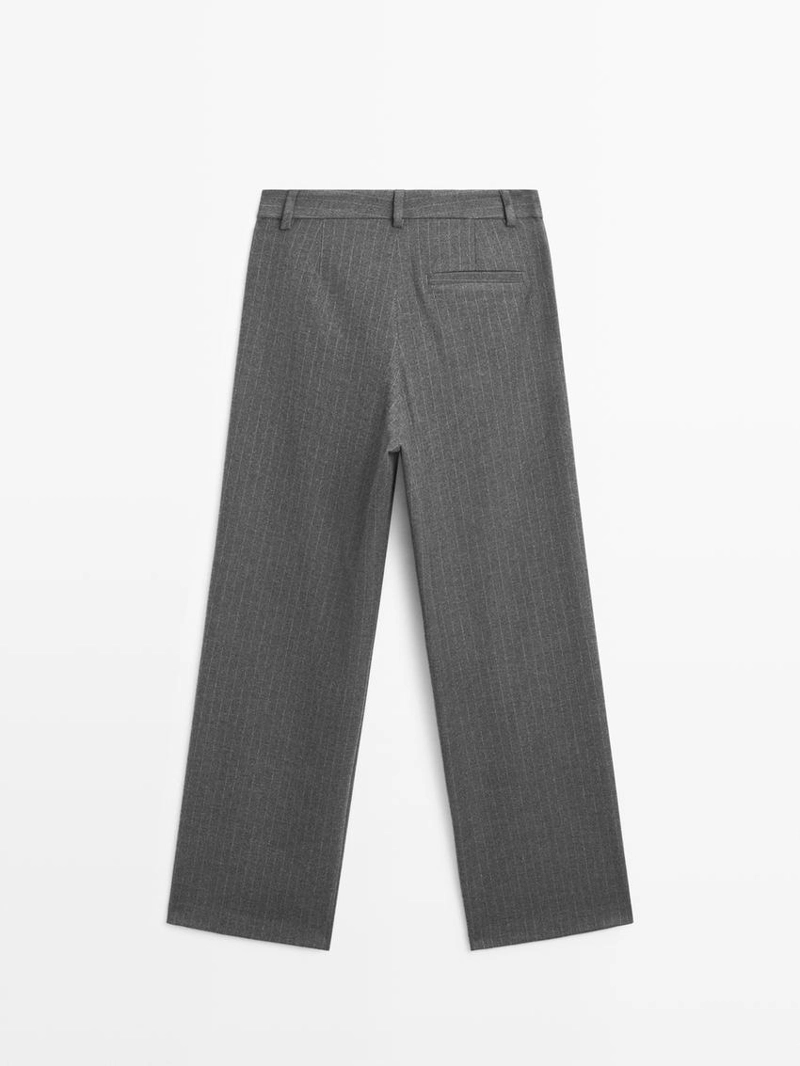 Широкие брюки в полоску