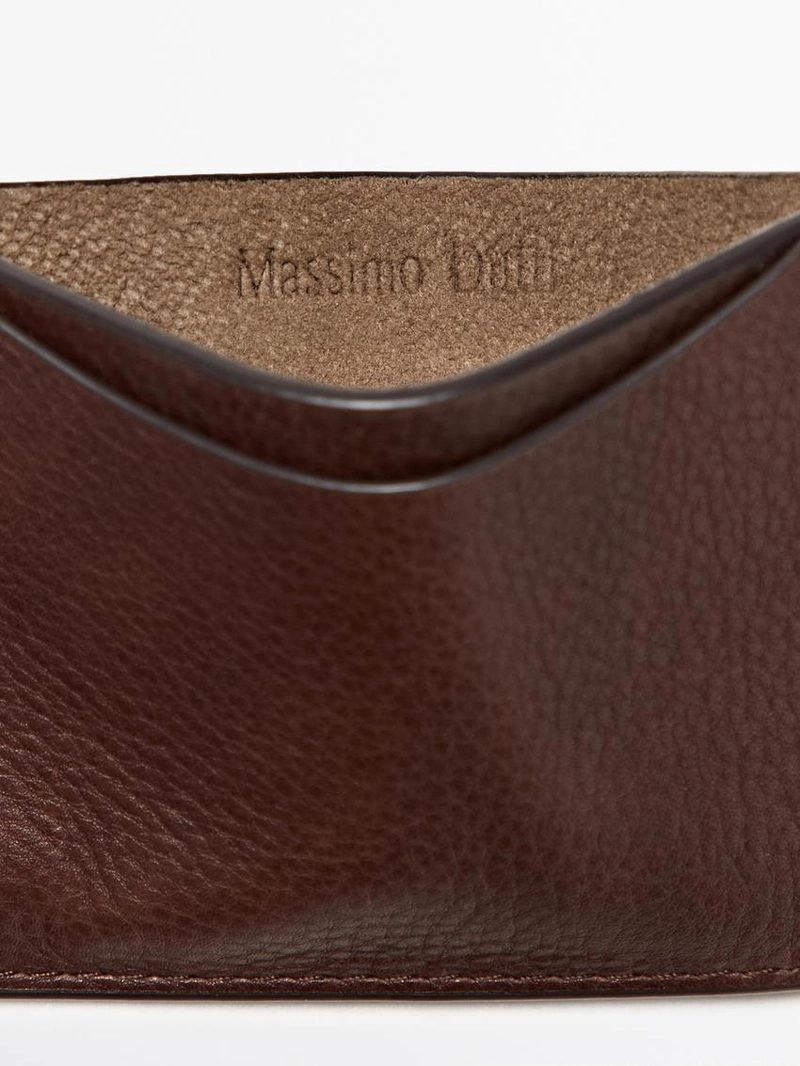 Картхолдер из кожи нубука