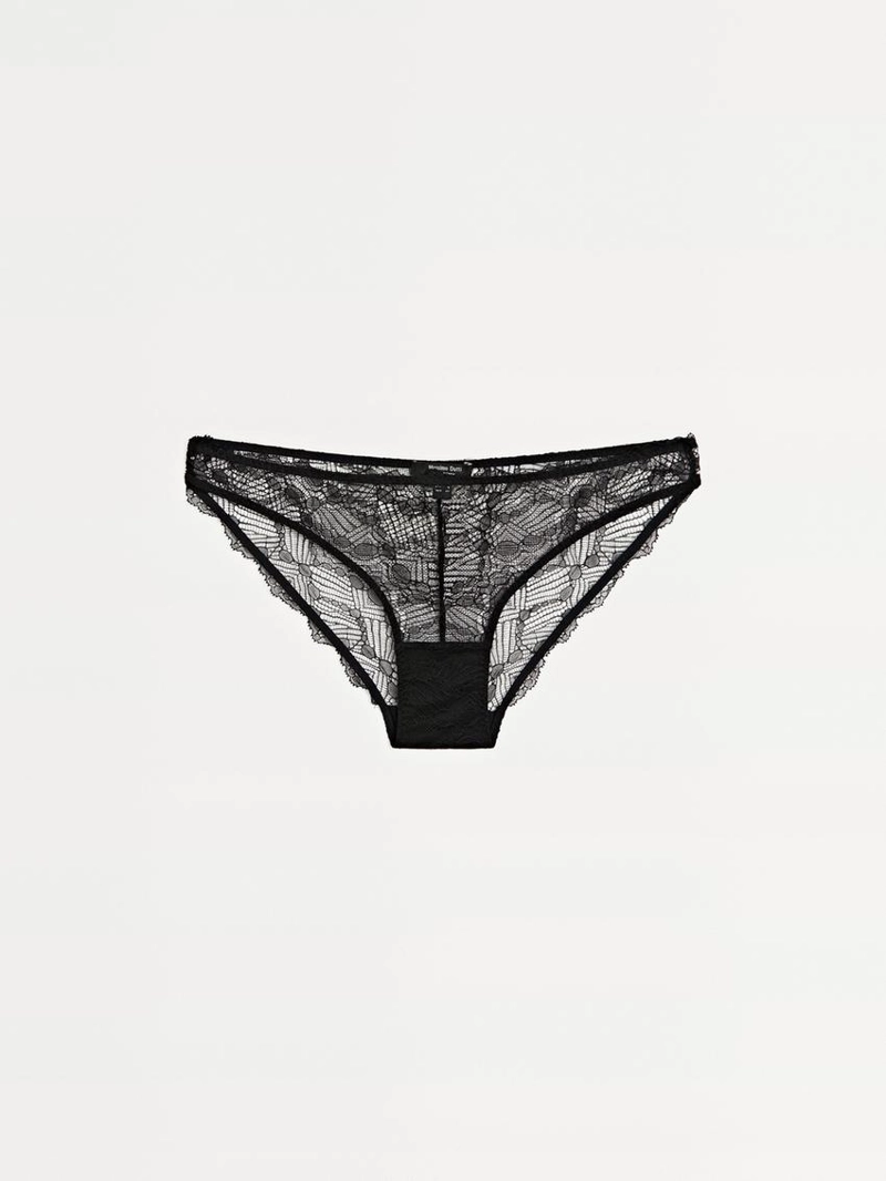 Трусики с кружевными вставками блонди