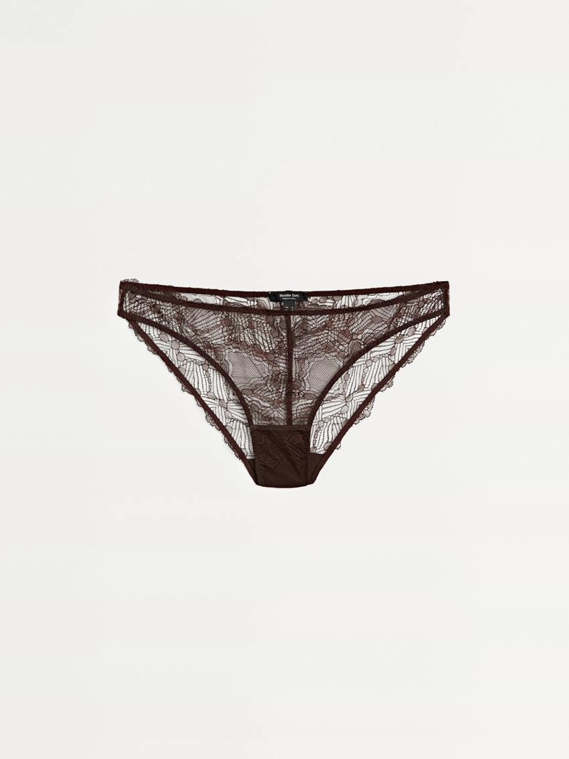 Трусики с кружевными вставками блонди