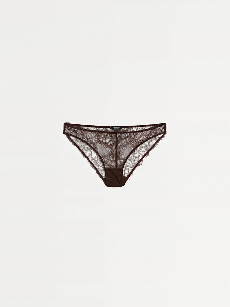 Трусики с кружевными вставками блонди