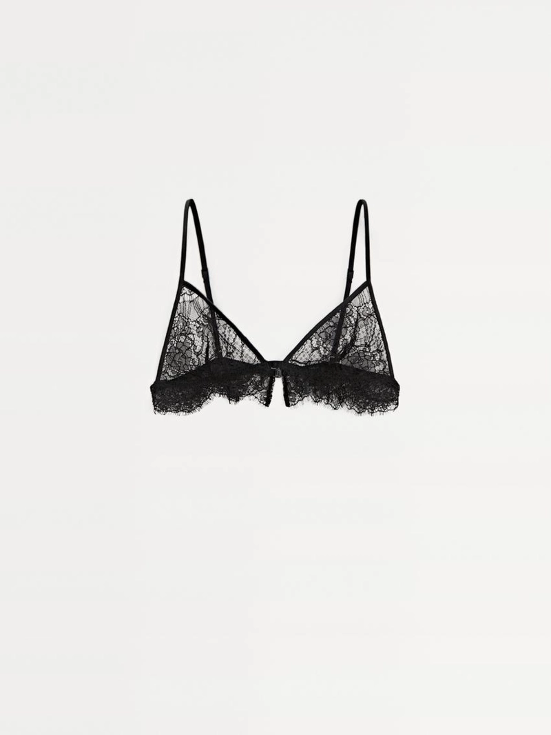 Кружевной бюстье из хлопково-полиэстеровой смеси