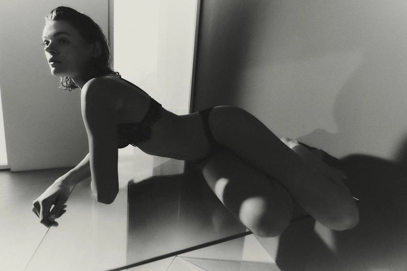 Кружевной бюстье из хлопково-полиэстеровой смеси