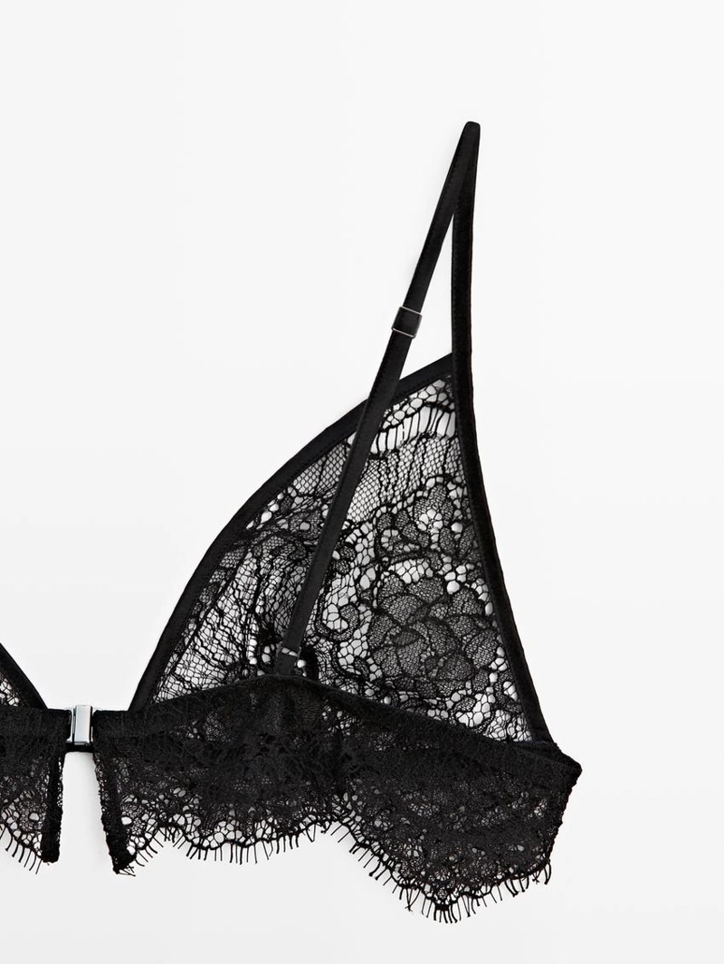 Кружевной бюстье из хлопково-полиэстеровой смеси