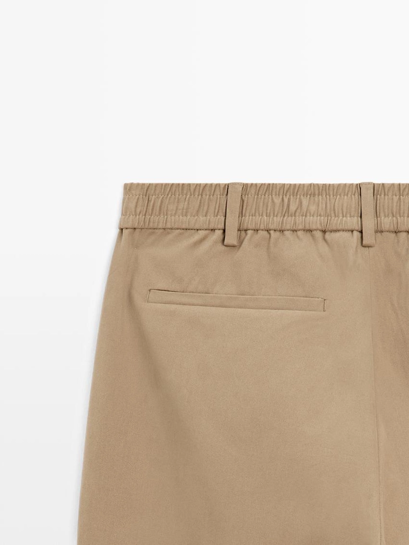 Брюки в спортивном стиле из хлопково-шерстяной смеси