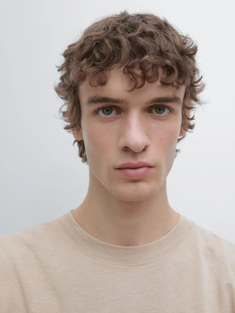 Футболка с коротким рукавом из хлопкового смеси