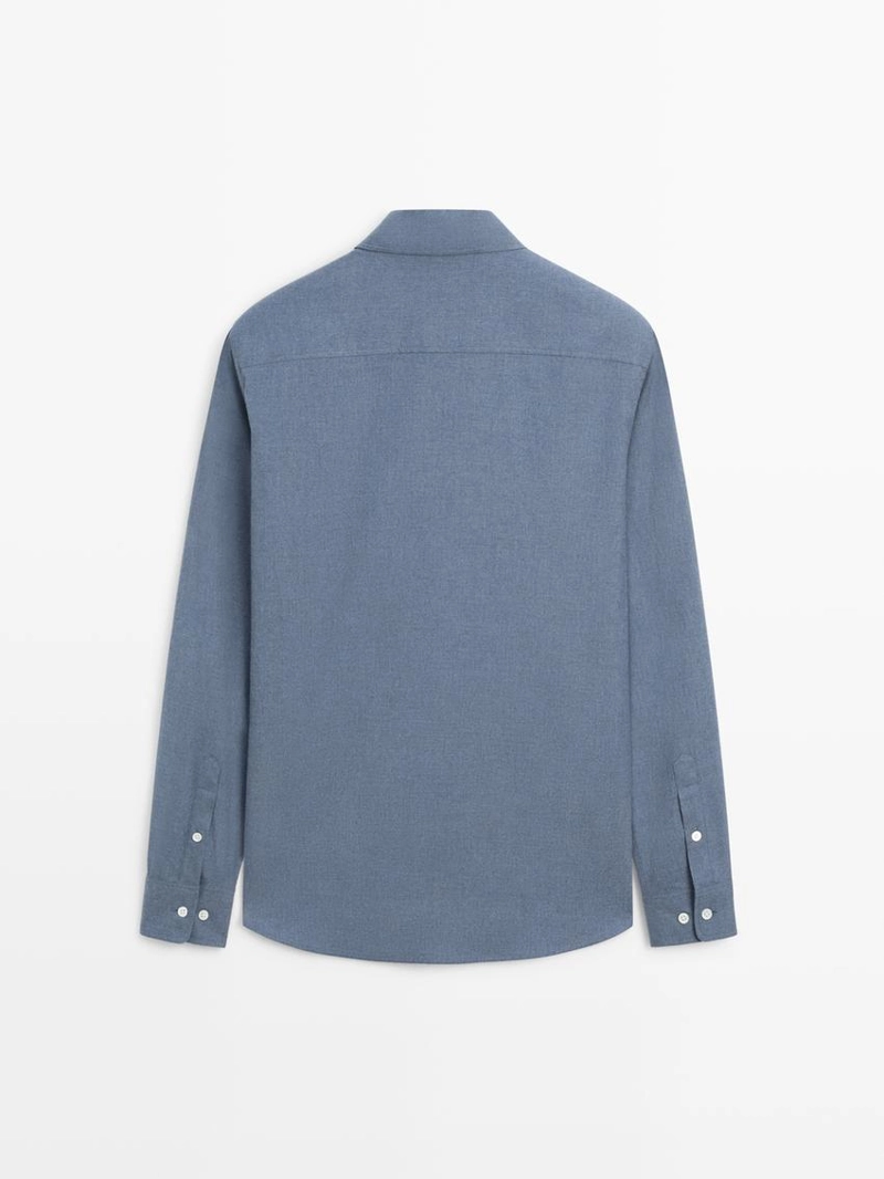 Рубашка меланж оксфорд