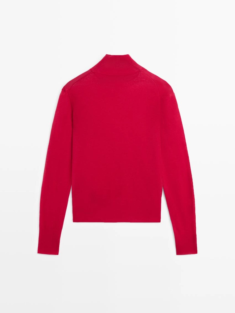 Свитер с высоким воротником perkins из 100% шерсти - studio