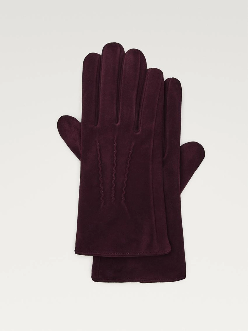 Замшевые кожаные перчатки