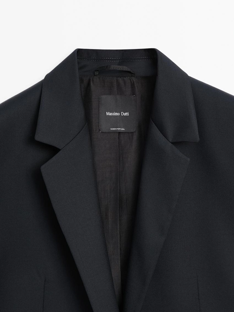 Пиджак из 100% экстра тонкой шерсти на две пуговицы