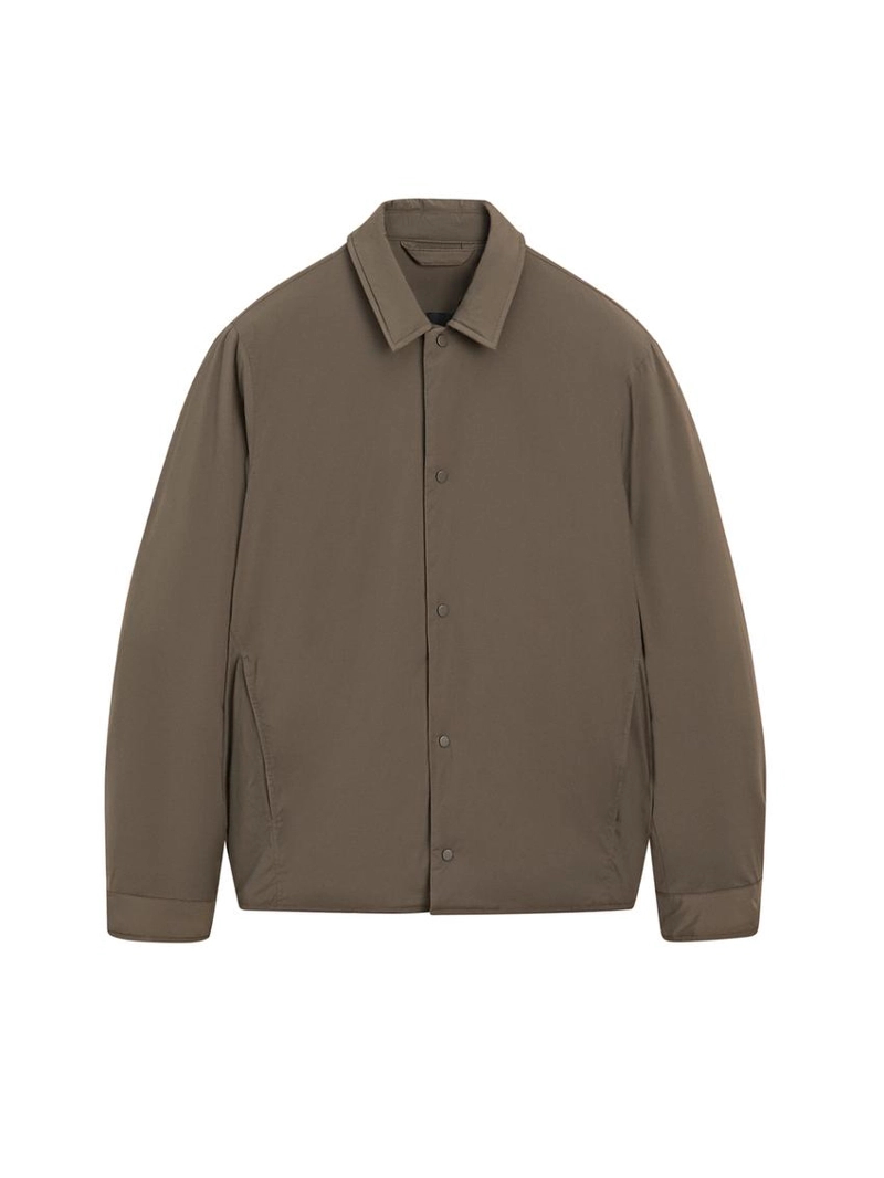 Утепленная водоотталкивающая рубашка-ковер-шерт от massimo dutti