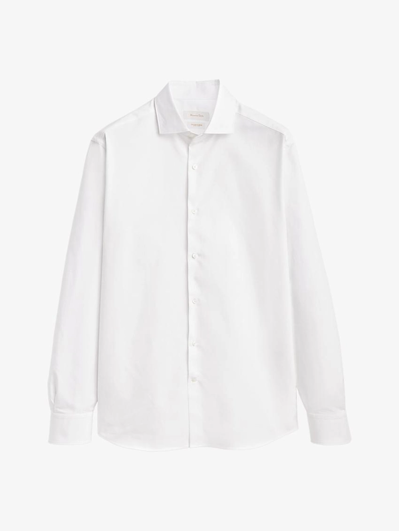 Рубашка slim fit из 100% хлопка