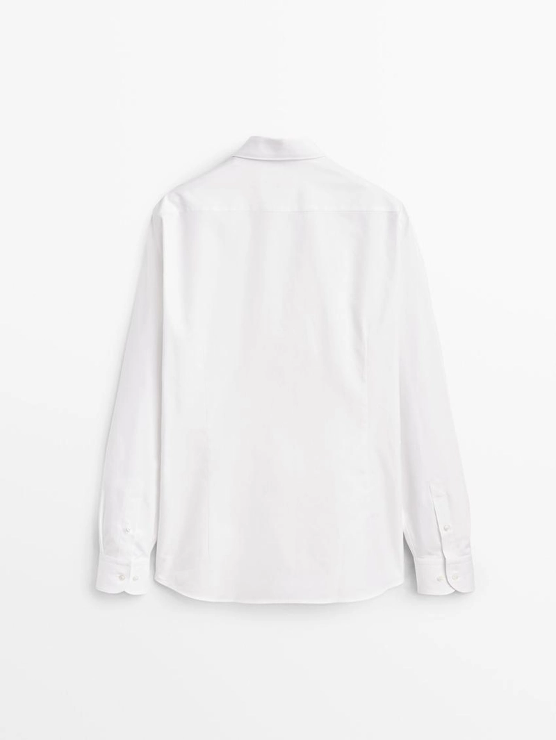 Рубашка slim fit из 100% хлопка