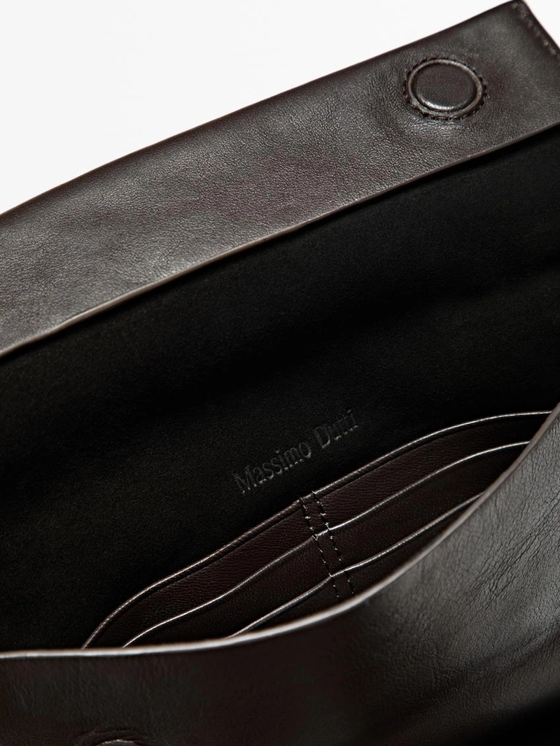 Сумка через плечо мини из натуральной кожи нубук