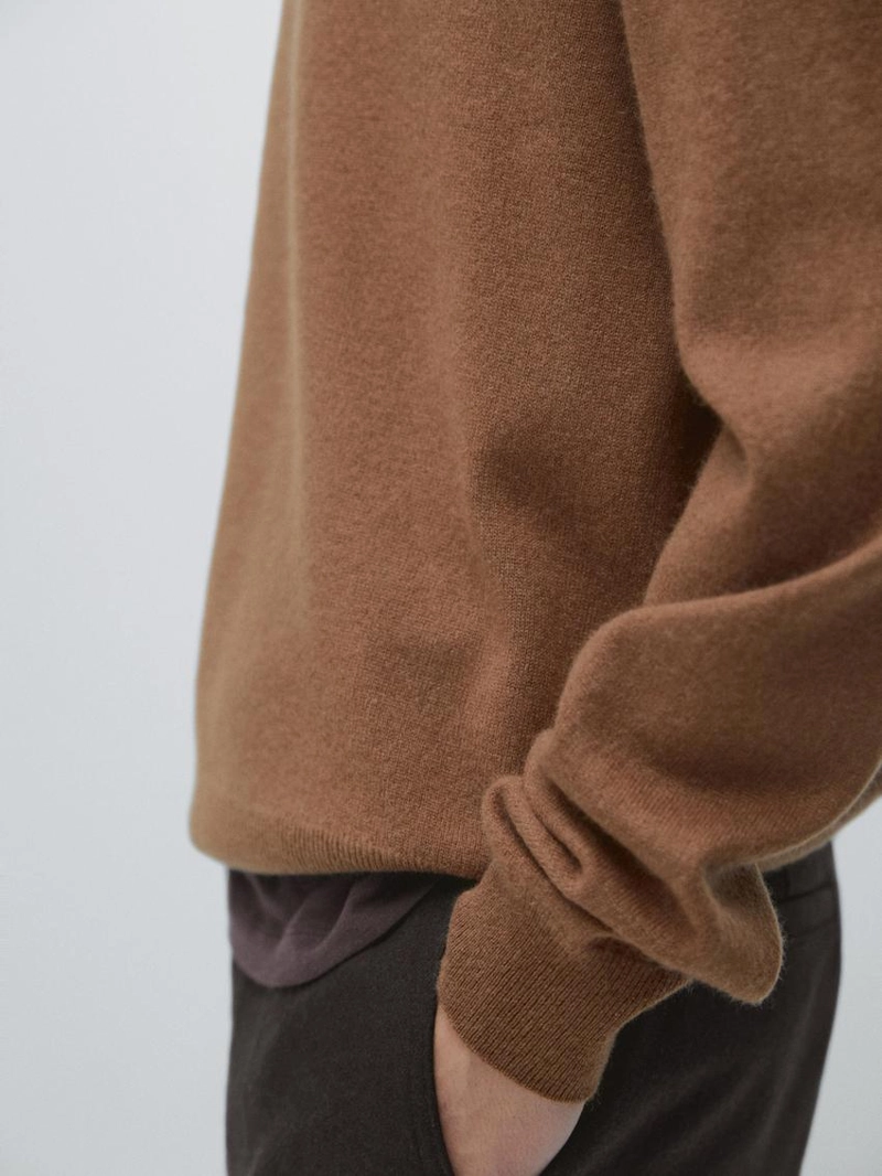 Свитер с круглым вырезом из 100% кашемира