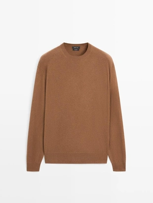 Свитер с круглым вырезом из 100% кашемира- Заказать в России