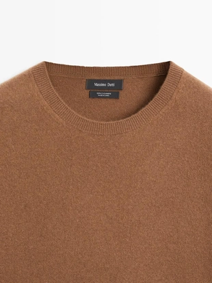 Свитер с круглым вырезом из 100% кашемира- Заказать в России