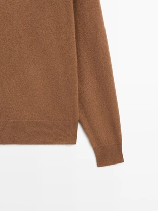 Свитер с круглым вырезом из 100% кашемира- Заказать в России