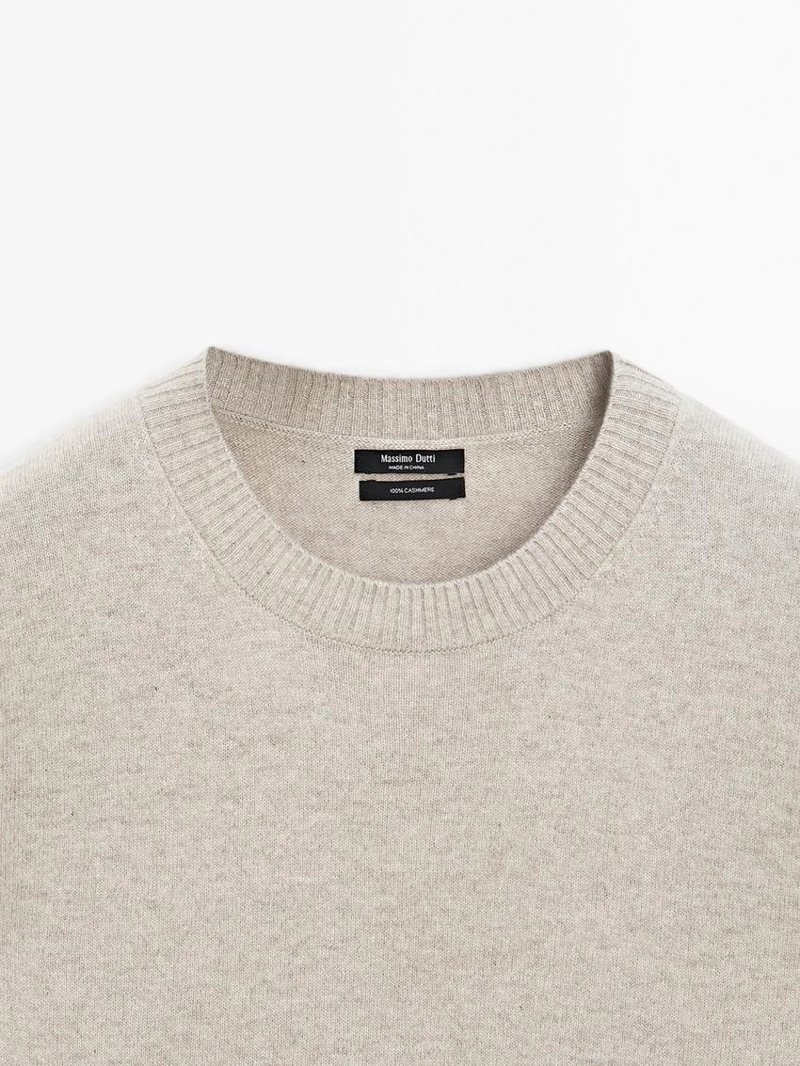 Кашемировый свитер с круглым вырезом