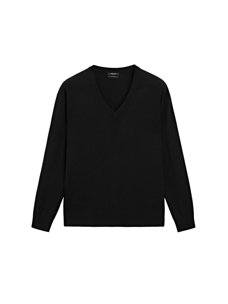 Кашемировый свитер с v-образным вырезом