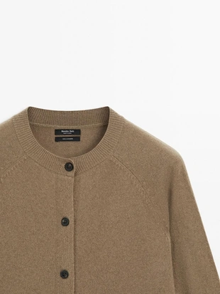 Кардиган из кашемира с длинным рукавом- Заказать в России