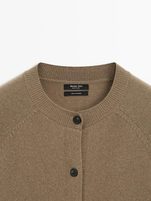 Кардиган из кашемира с длинным рукавом- Заказать в России