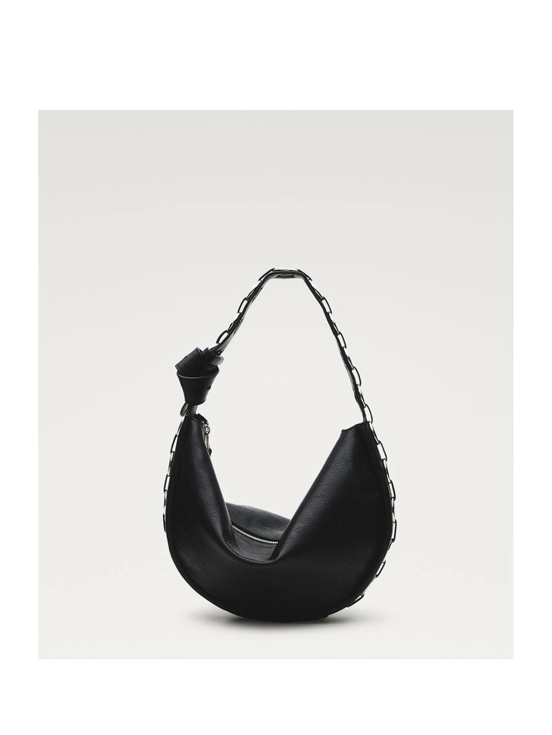 Сумка из натуральной кожи с люверсами