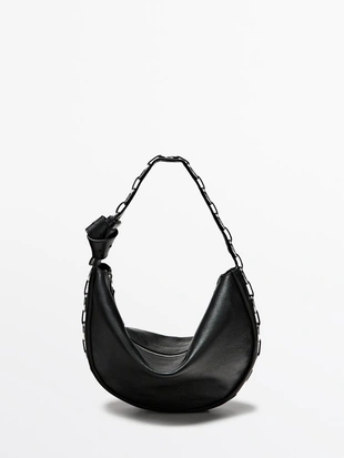 Сумка из натуральной кожи с люверсами- Заказать в России