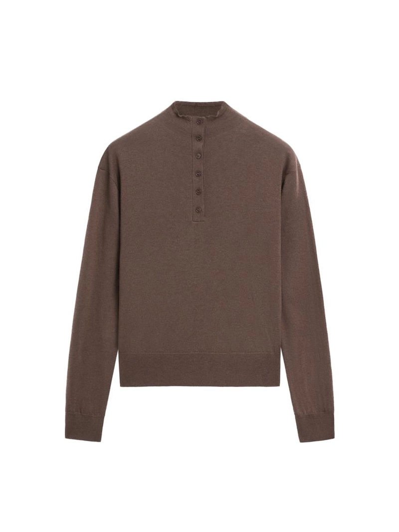 Свитер с запахом и мокрым воротничком