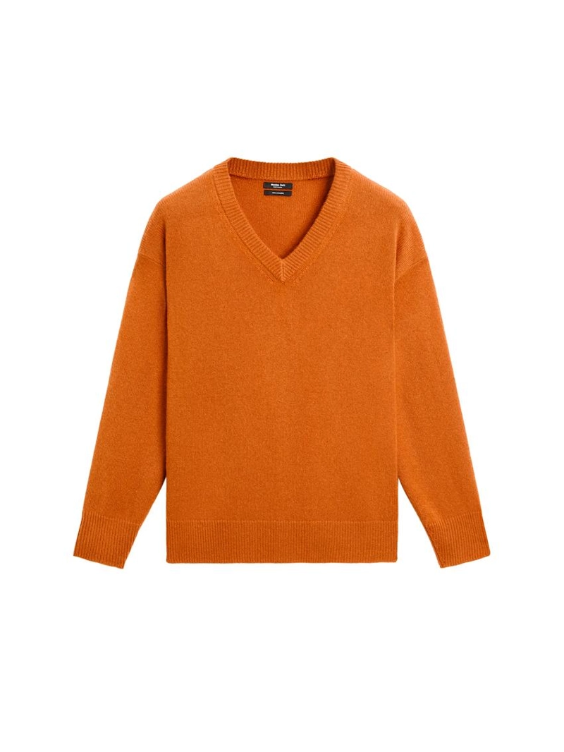 Свитер v-образный вырез из 100% кашемира