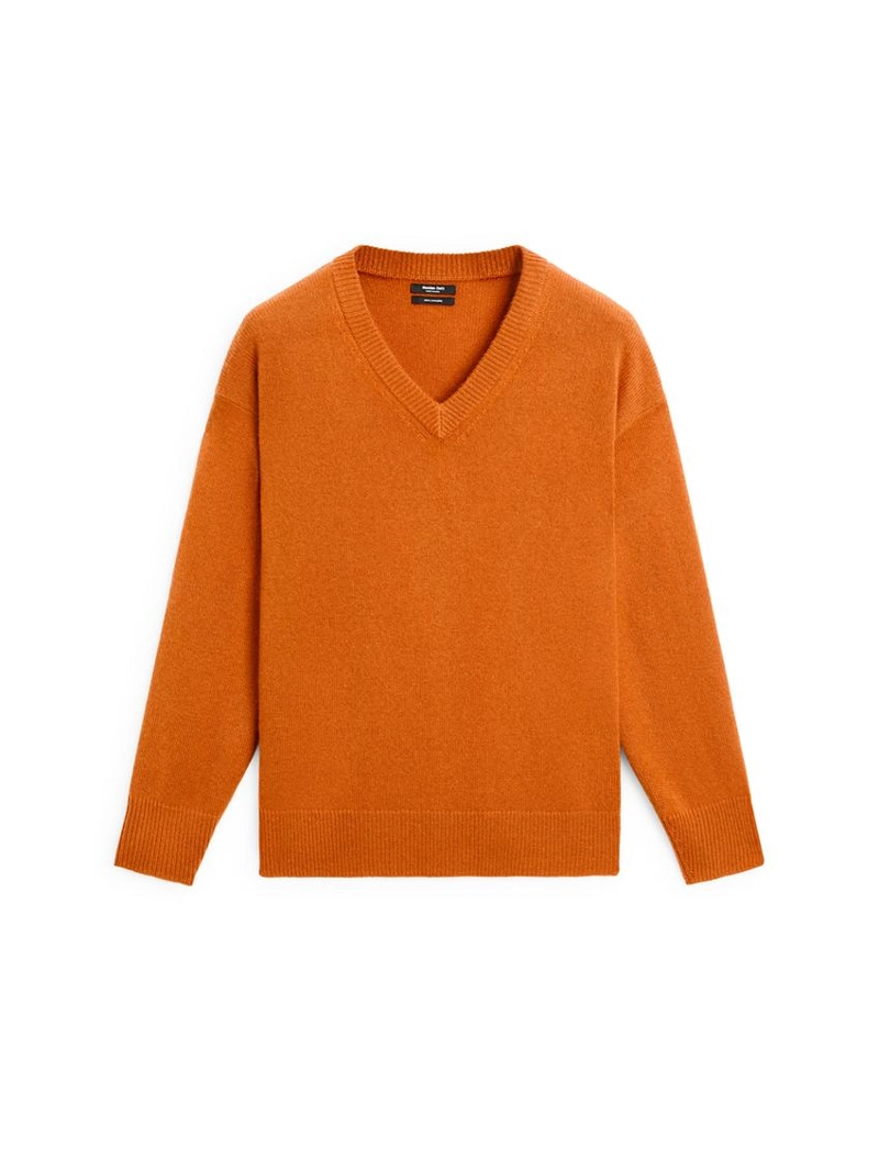 Свитер v-образный вырез из 100% кашемира