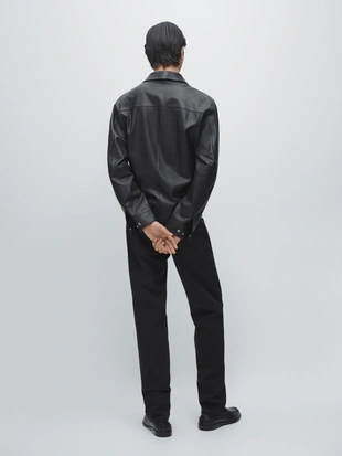 Кожаная куртка из овчины с карманами- Заказать в России